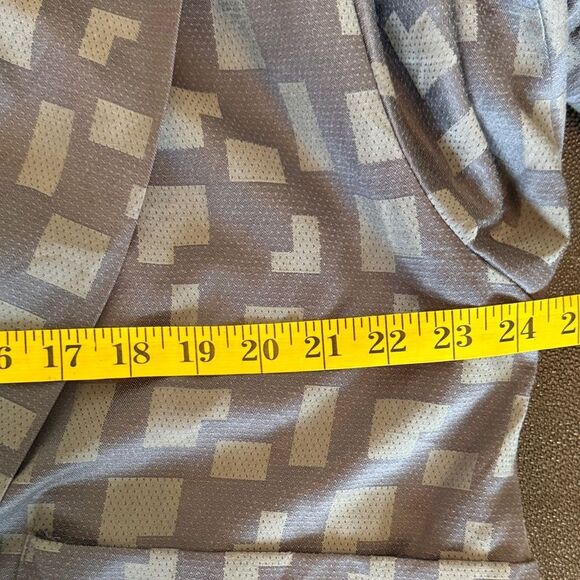 MarlaWynne Gray Artsy Geometric Design Kimono Open Front size XL - Picture 9 of 11